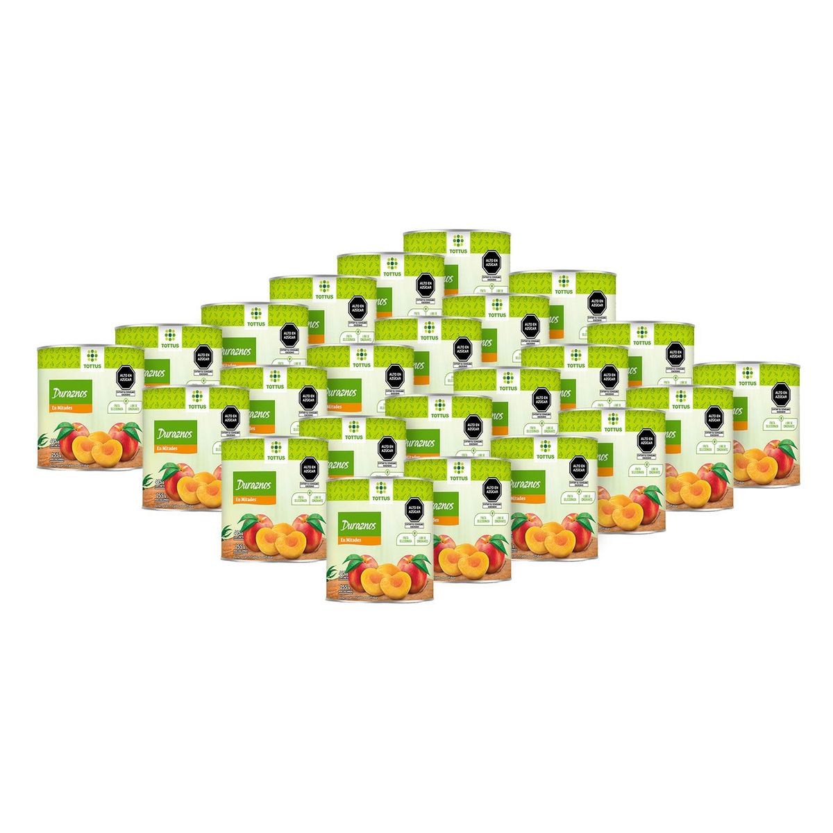 TOTTUS - CAJA DURAZNO EN MITADES TOTTUS 415G X 24