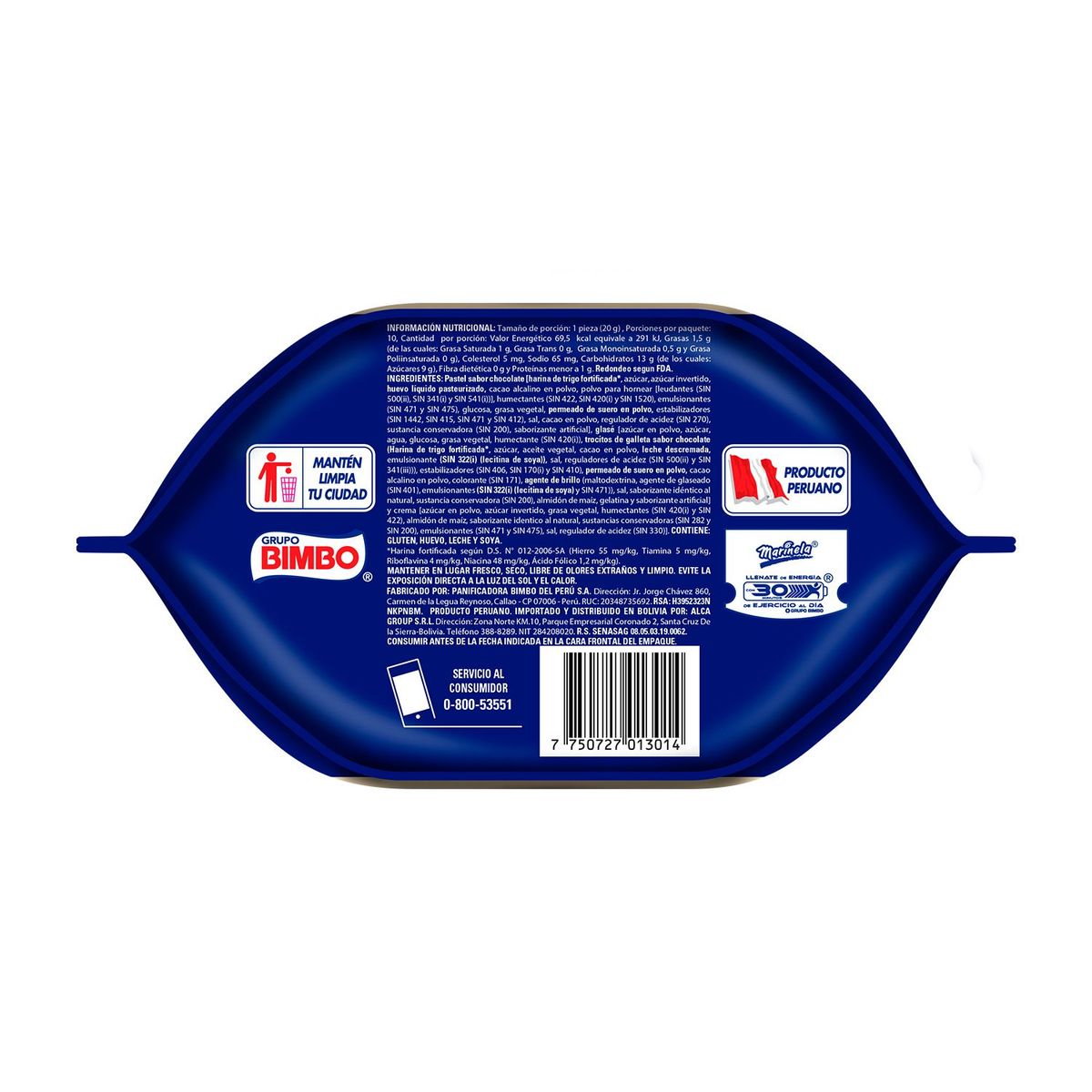 MARINELA - Minix Pingüinos Marinela Cookies and Cream Doypack 200 g