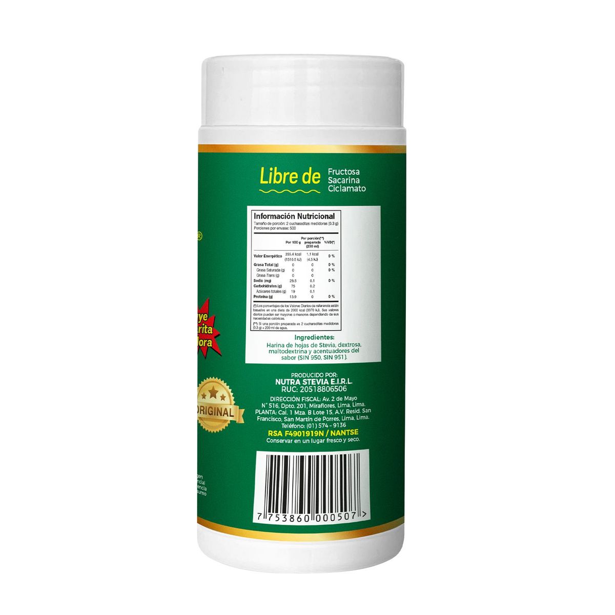 LA BOLIVIANA - Stevia La Boliviana Envase 150 g