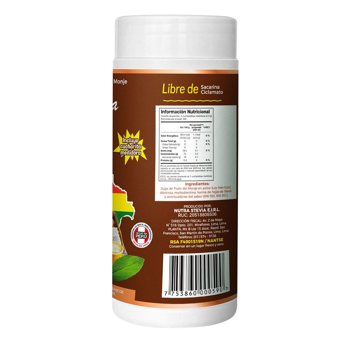 LA BOLIVIANA - Fruto Del Monje La Boliviana Envase 150 g