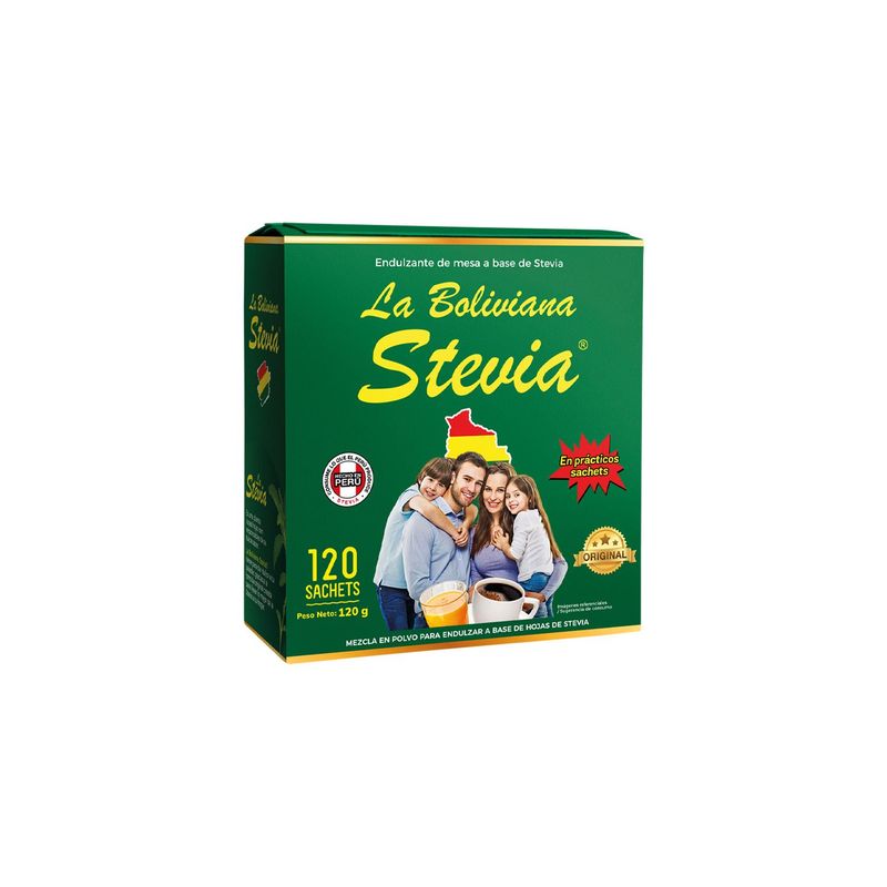 LA BOLIVIANA - Stevia La Boliviana Sachets Caja x 120 unidades