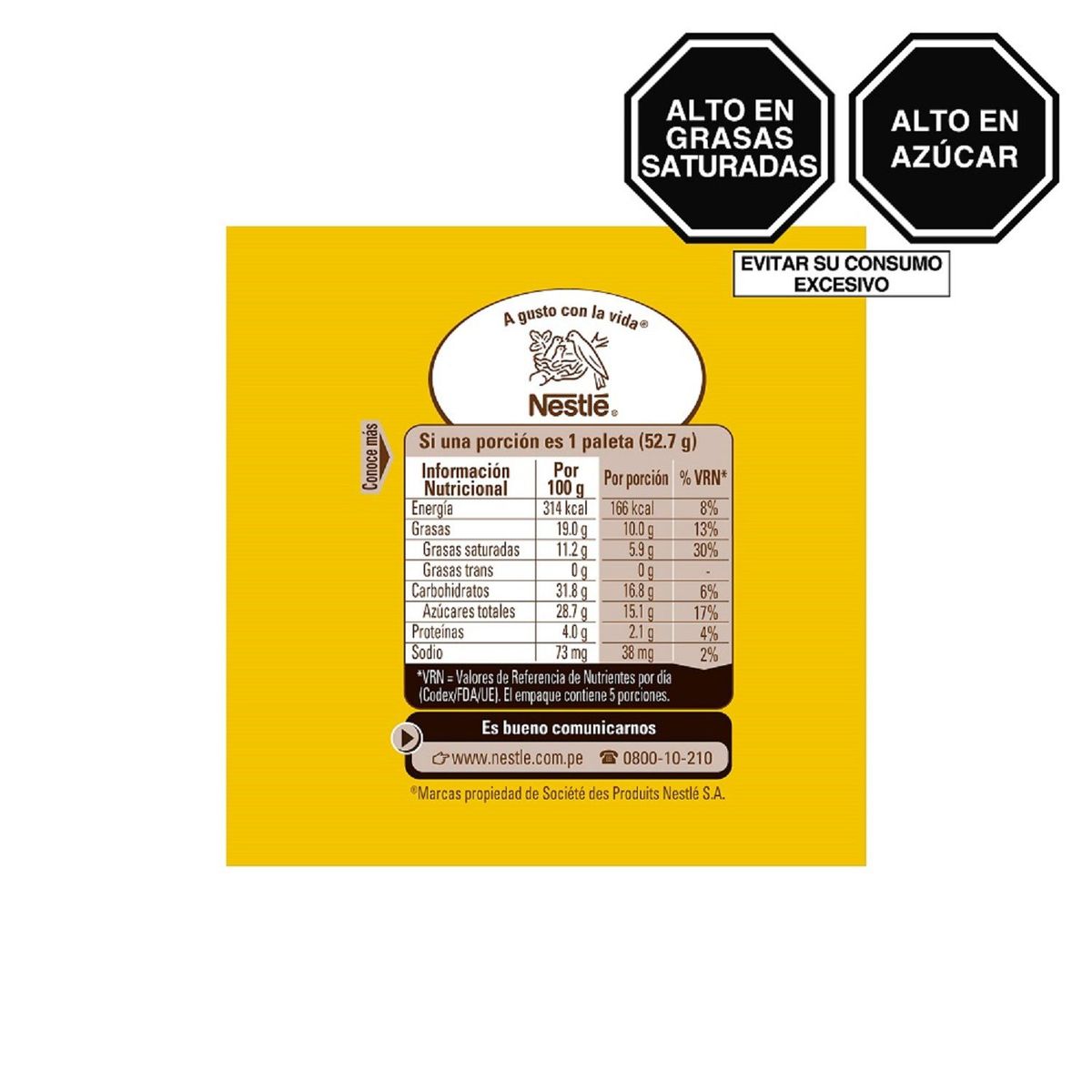 DONOFRIO - Helado Donofrio Frio Rico Paleta Maracuyá Caja 5 Und
