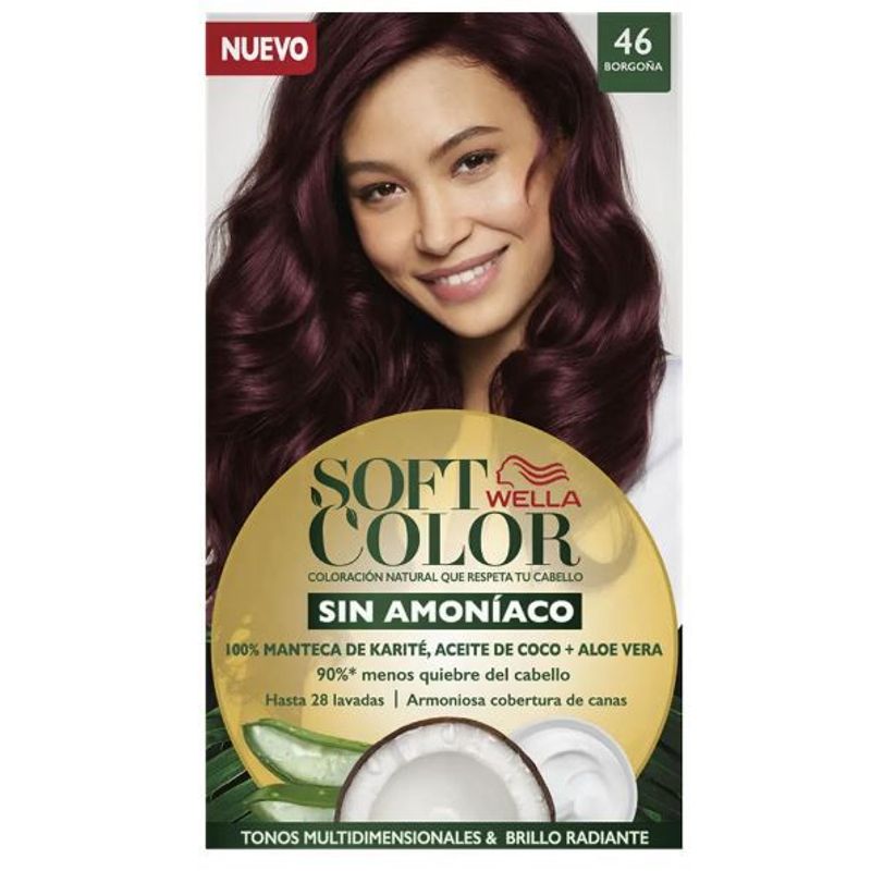 SOFT COLOR - Kit Tinte Capilar Soft Color Sin Amoniaco Tono 46 Borgoña