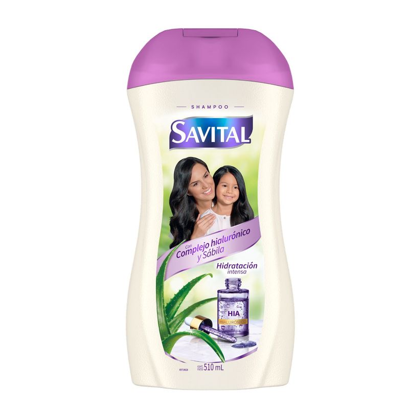 SAVITAL - Shampoo Savital Complejo Hialuronico Sabila Botella 510 mL