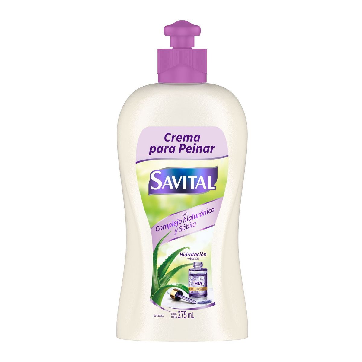 SAVITAL - Crema para Peinar Savital Hialurónico Sábila Botella 275 mL