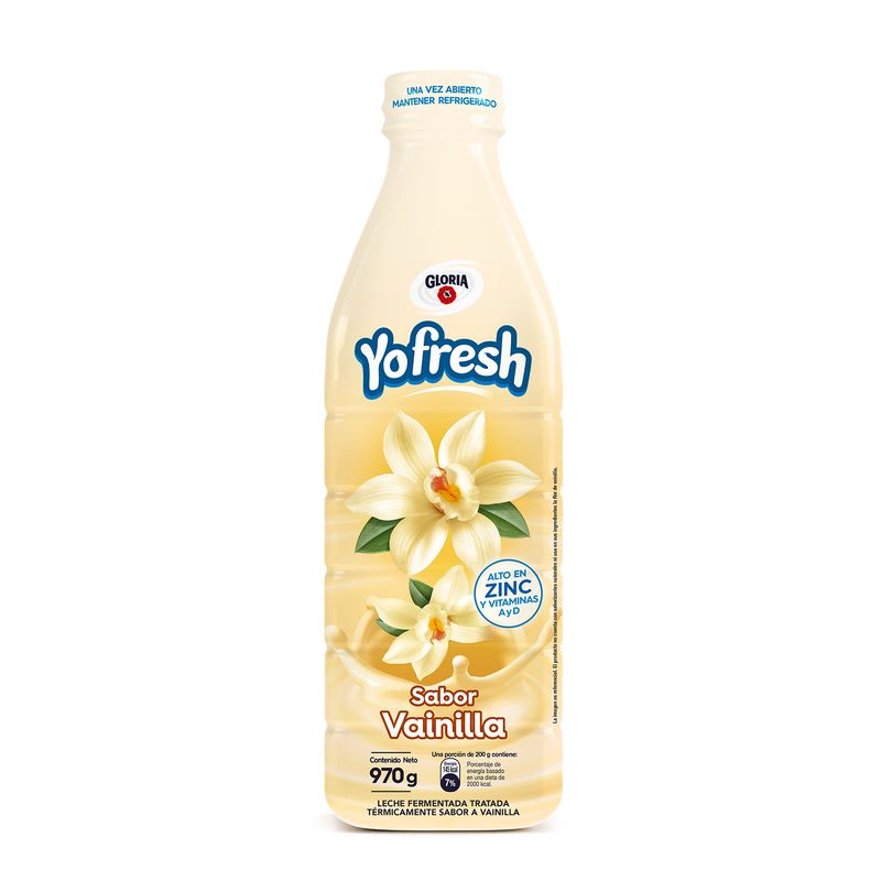 GLORIA - Yofresh Gloria Sabor Vainilla Botella 970 g