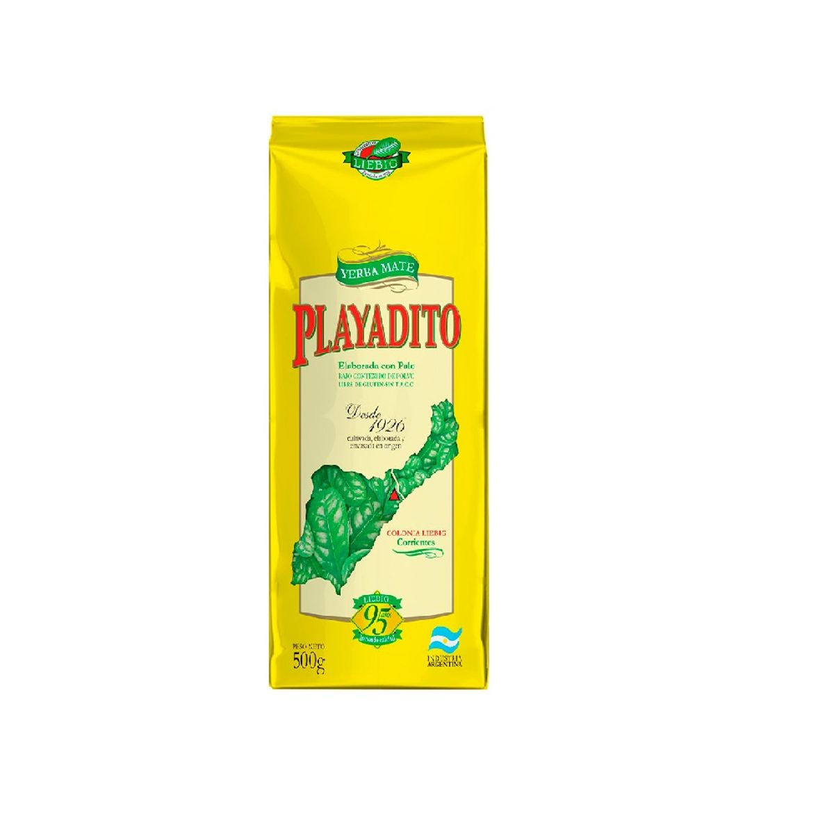 PLAYADITO - Yerba Mate Playadito Con Palo Bolsa 500 g