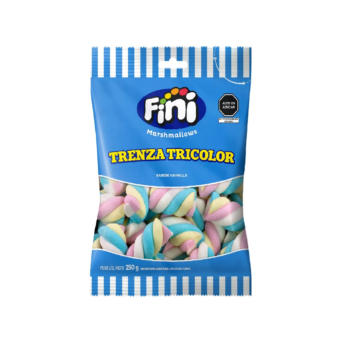 FINI - Marshmallow Trenza Tricolor Fini 250 g