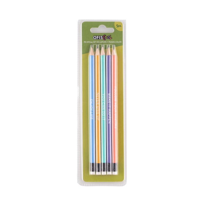 OFISCOOL - PR OFIS24 SET DE LAPICES C FRASES COLOR