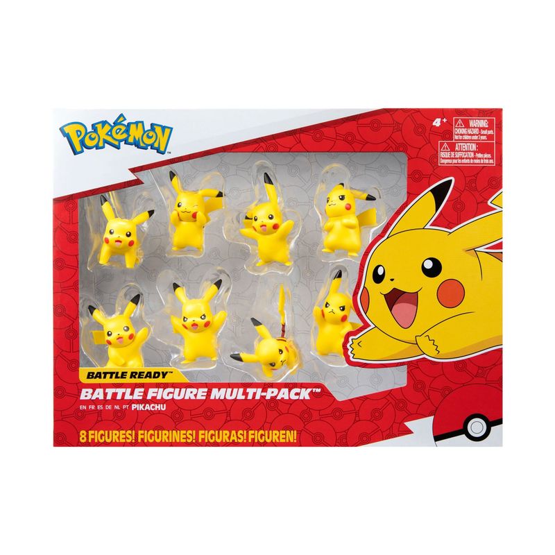 POKEMON - Multipack x8 Figura Pikachu Pokemón