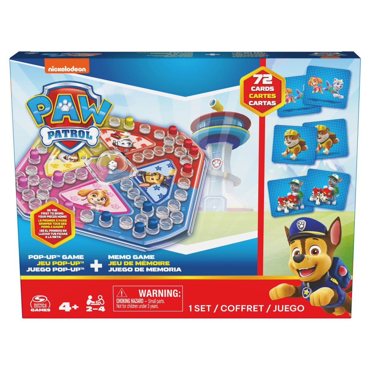 SPIN MASTER - Pop Up y Memoria Paw Patrol