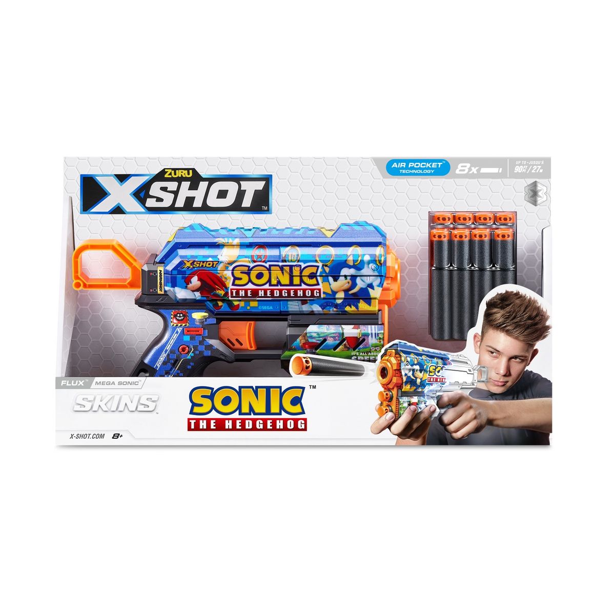 X SHOT - Lanzador Dardos Skins Sonic X Shot Asst