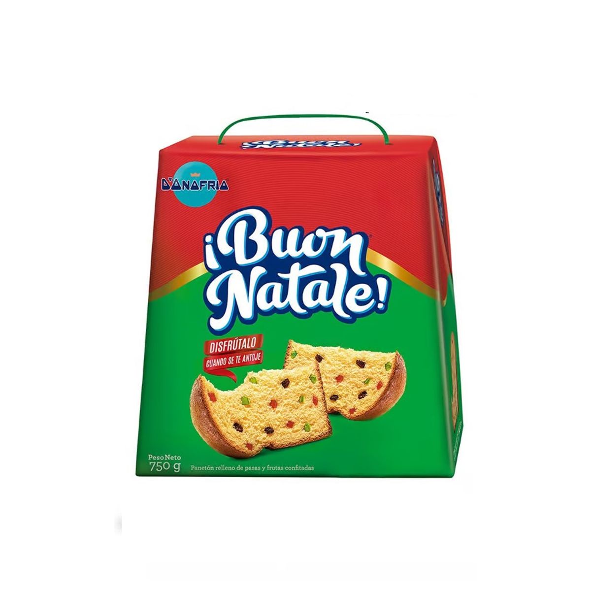 BUON NATALE - Panetón Donofrio Buon Natale Pasa Fruta Caja 750  gr