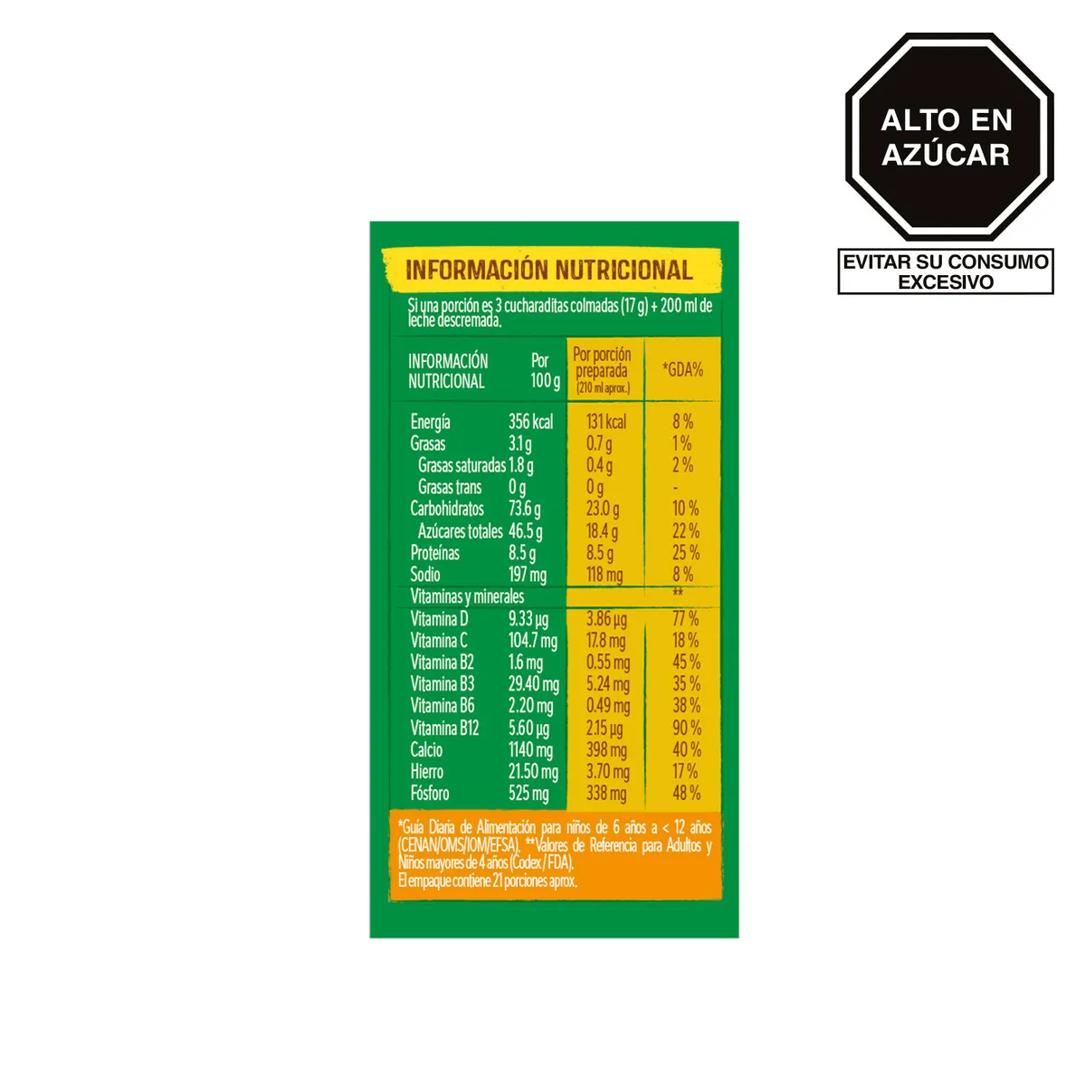 MILO - Pack Alimento Milo 350 g + Mezcla Láctea Ideal Amanecer 390 g