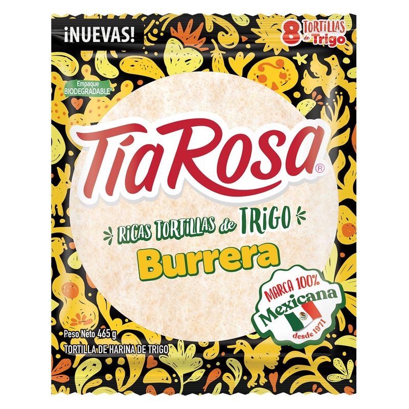 TIA ROSA - Tortilla De Trigo Tía Rosa Burrera Bolsa 8 Und