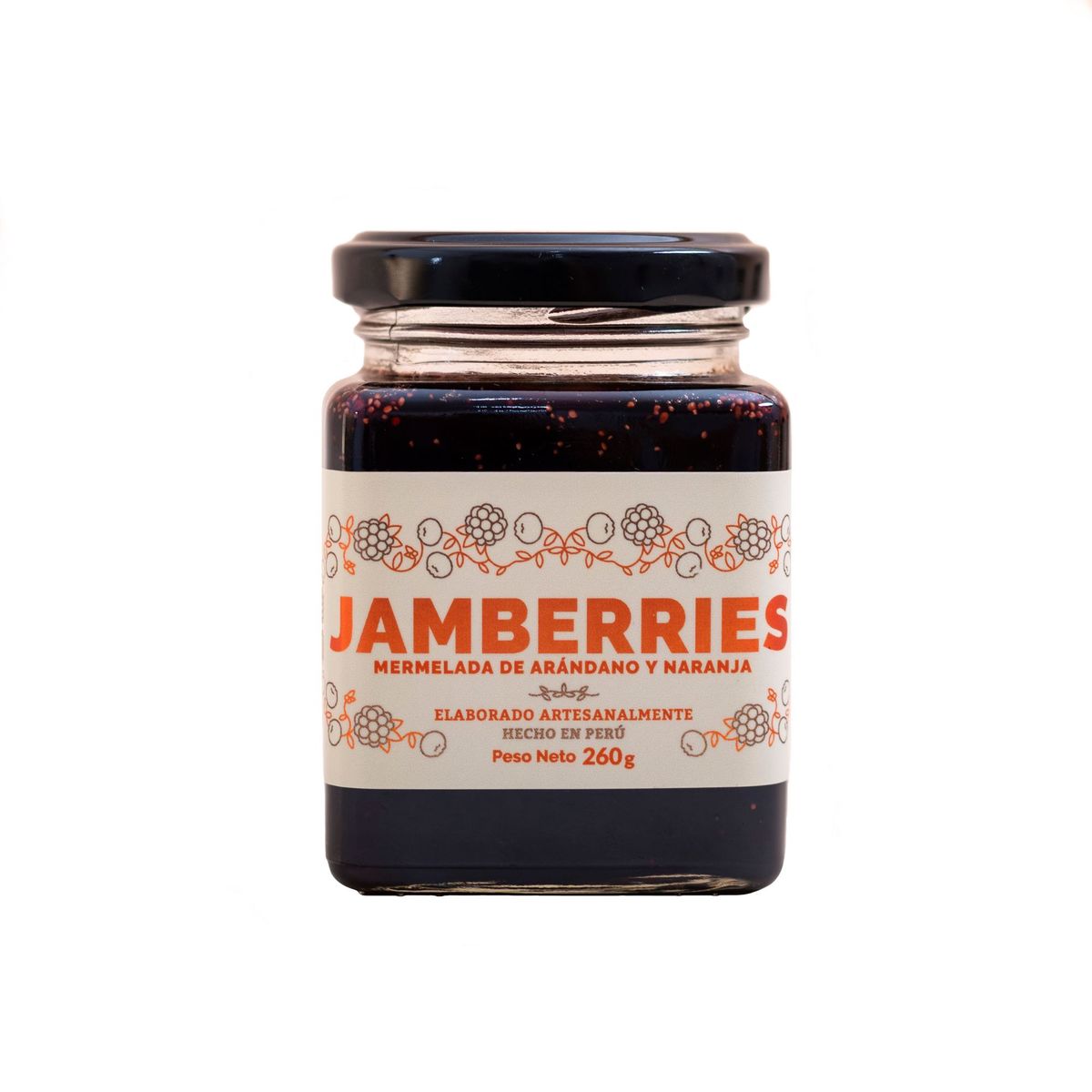 BERRIES DEL PERU - Mermelada De Arándano Naranja x 260 g