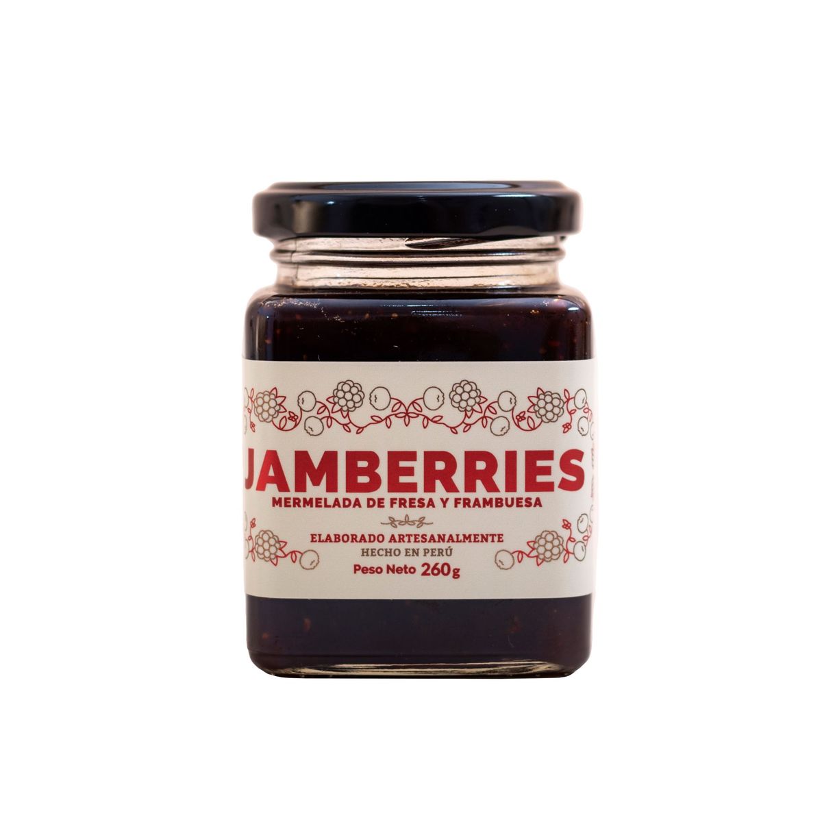 BERRIES DEL PERU - Mermelada De Fresa Frambuesa x 260 g