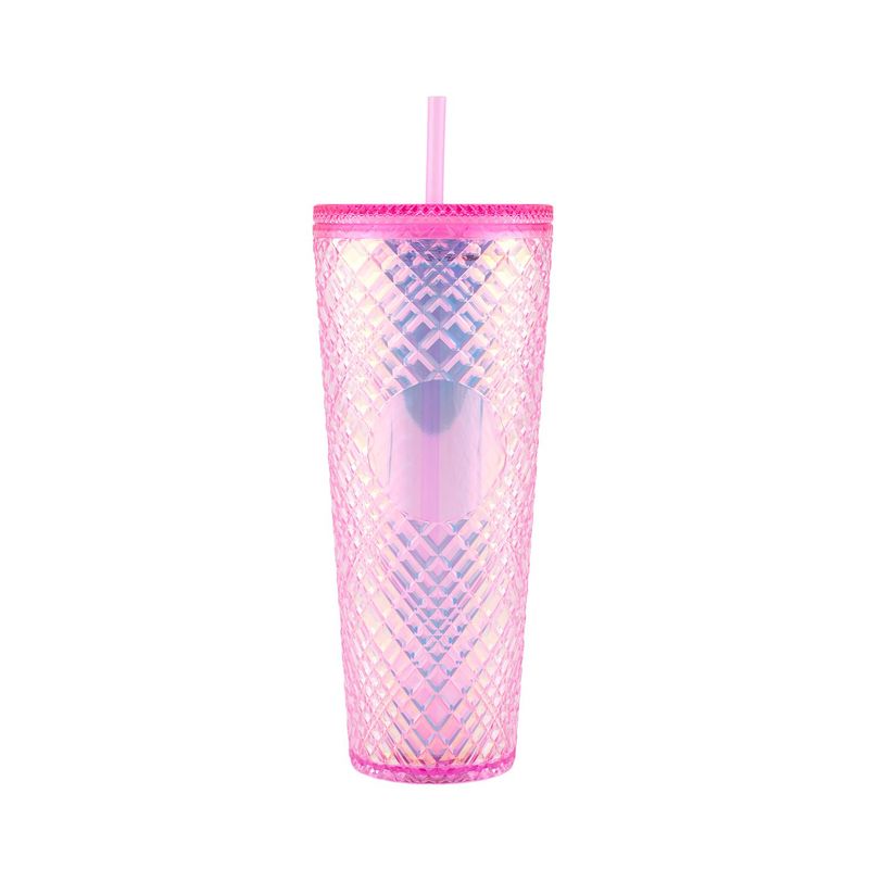 CASA JOVEN - Vaso con Caña 710mL Iris Pink Casa Joven