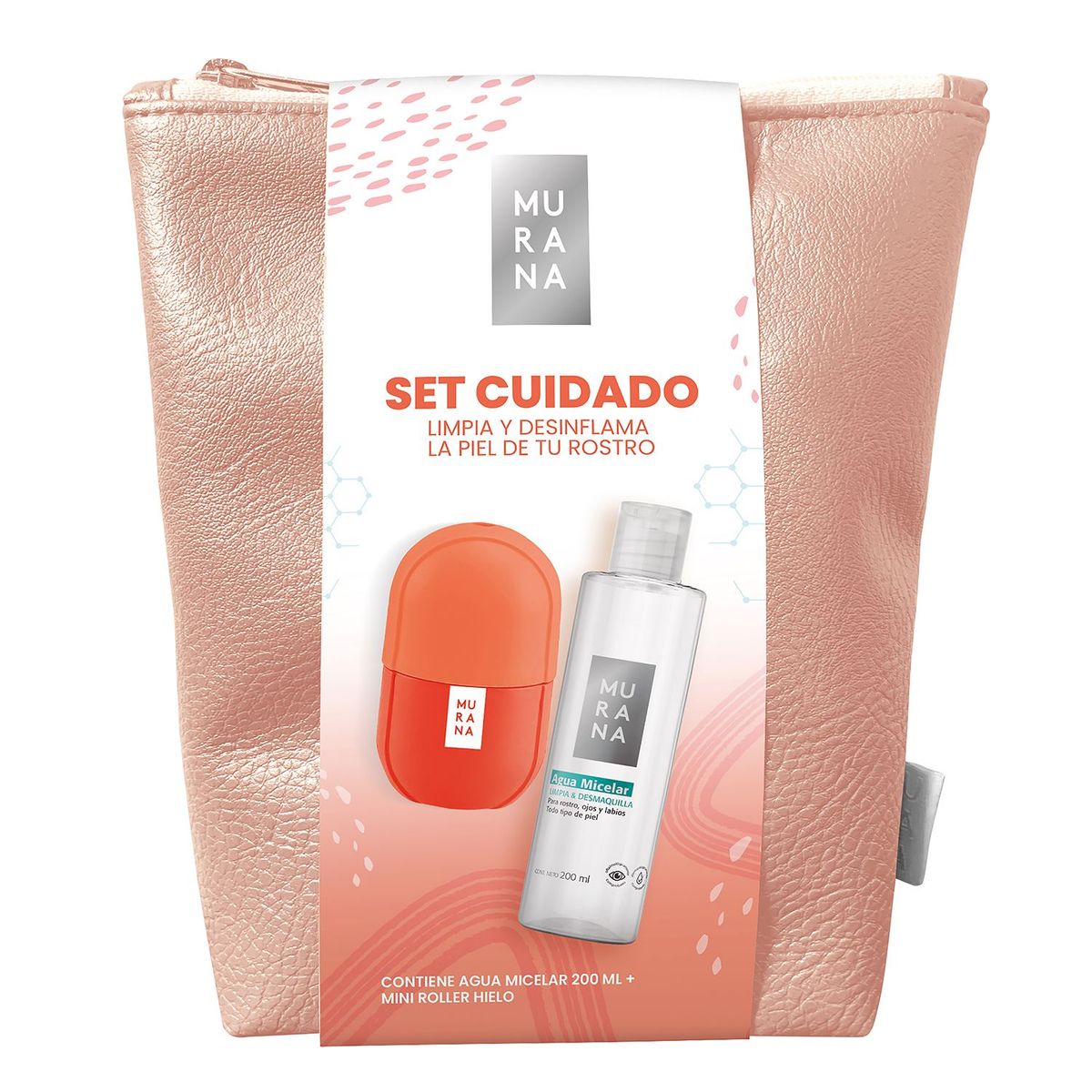 MURANA - Pack Murana Mini Roller Naranja + Agua Micelar