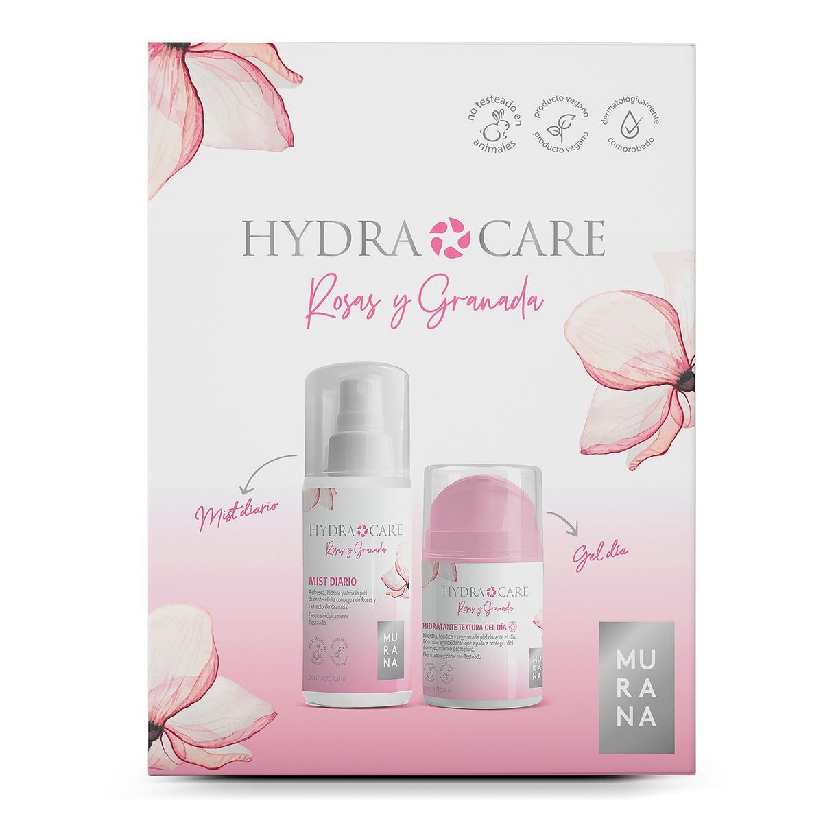 MURANA - Pack Murana Hydra Rosas Mist 150 mL + Gel de Día 50 mL
