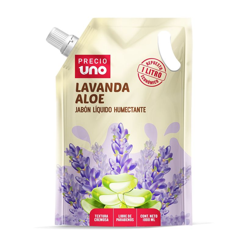 PRECIO UNO - Jabón Líquido Precio Uno Humectante Aloe Envase 1 L