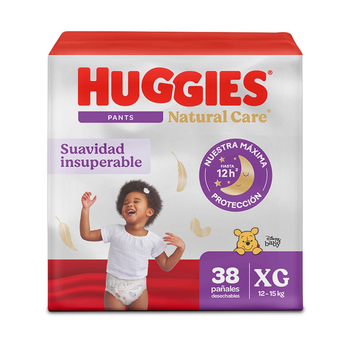 HUGGIES - Pañales Pants Huggies Natural Care Talla XG Empaque 38 Und