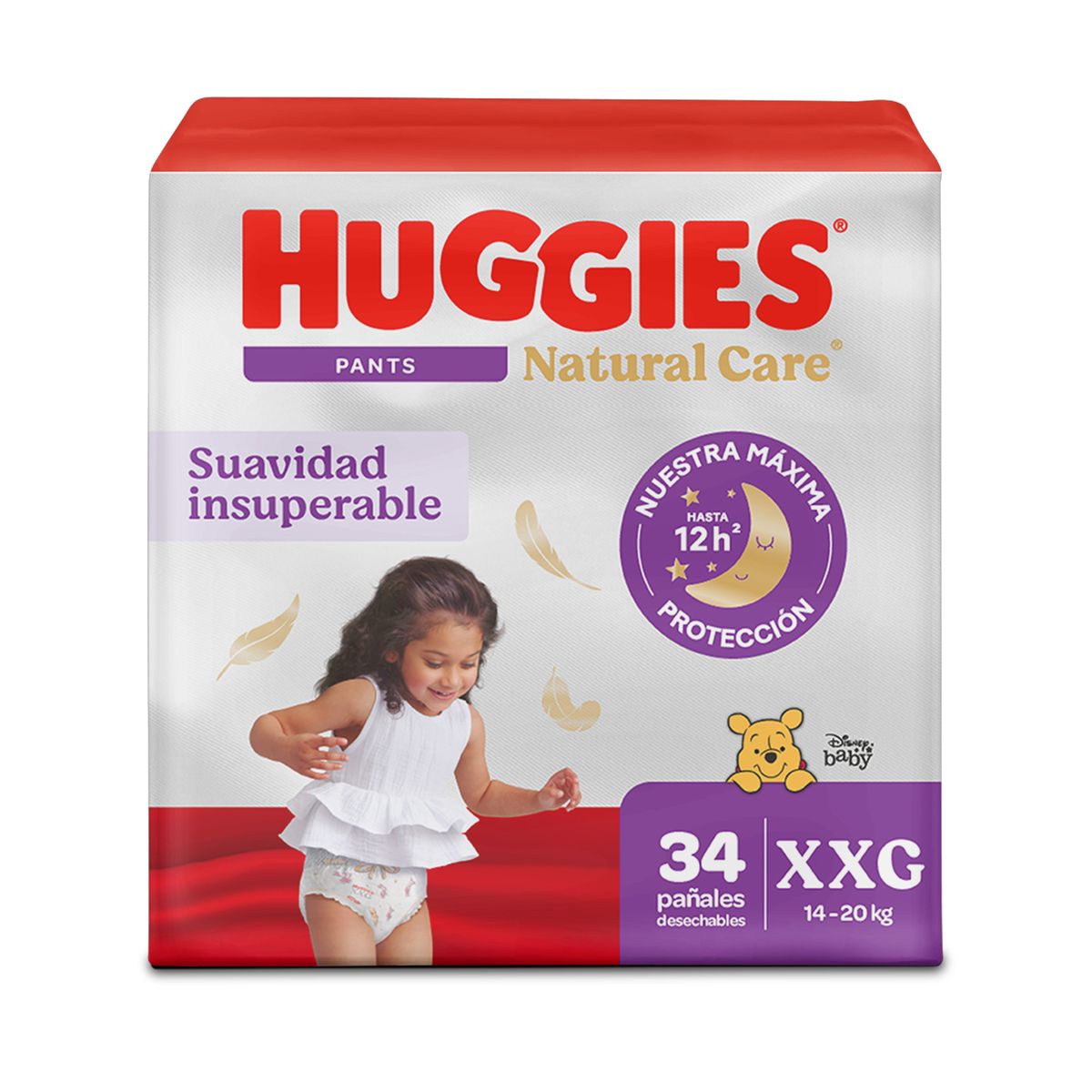 HUGGIES - Pañales Pants Huggies Natural Care Talla XXG Empaque 34 Und