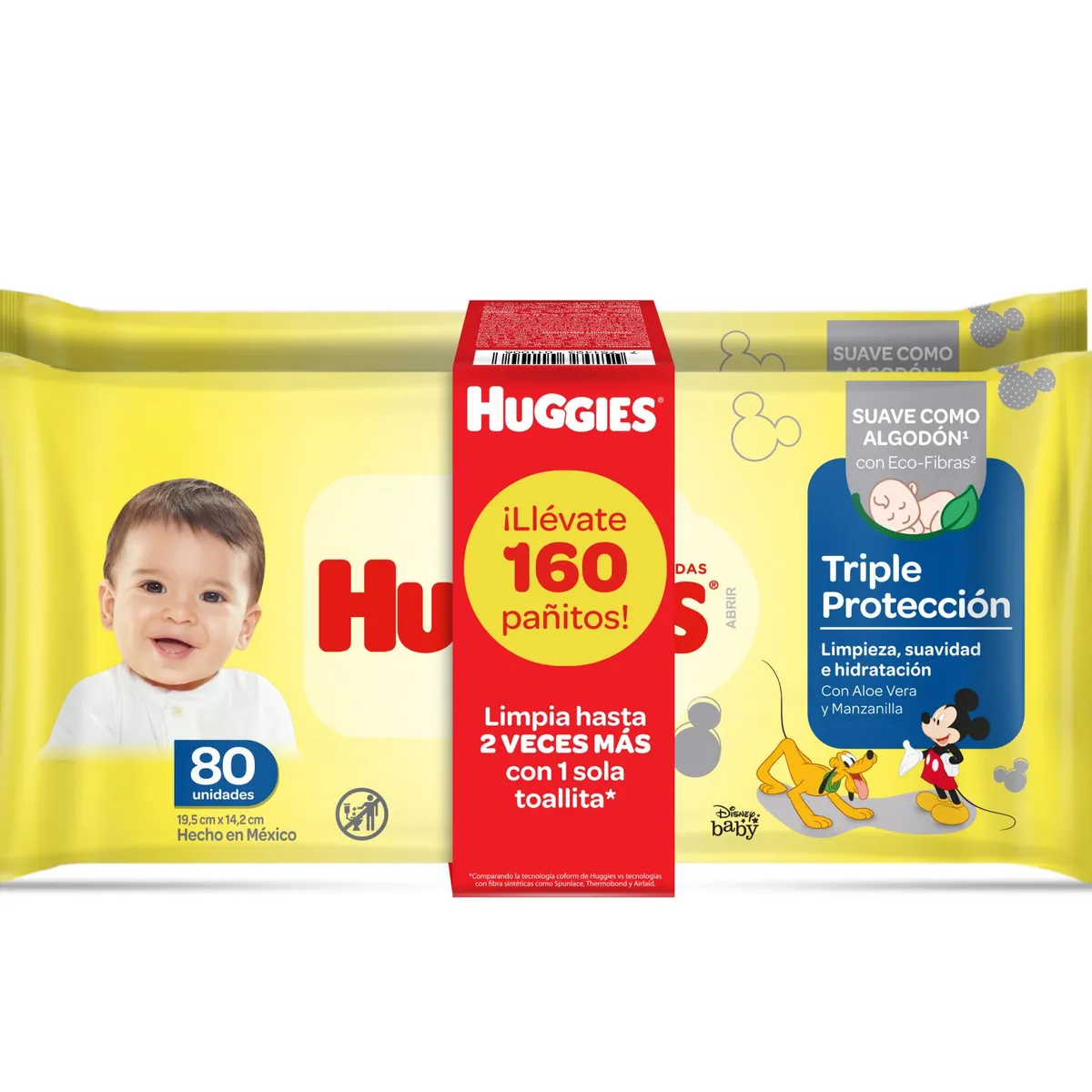 HUGGIES - Toallitas Húmedas Huggies Triple Protección Empaque 160 Und