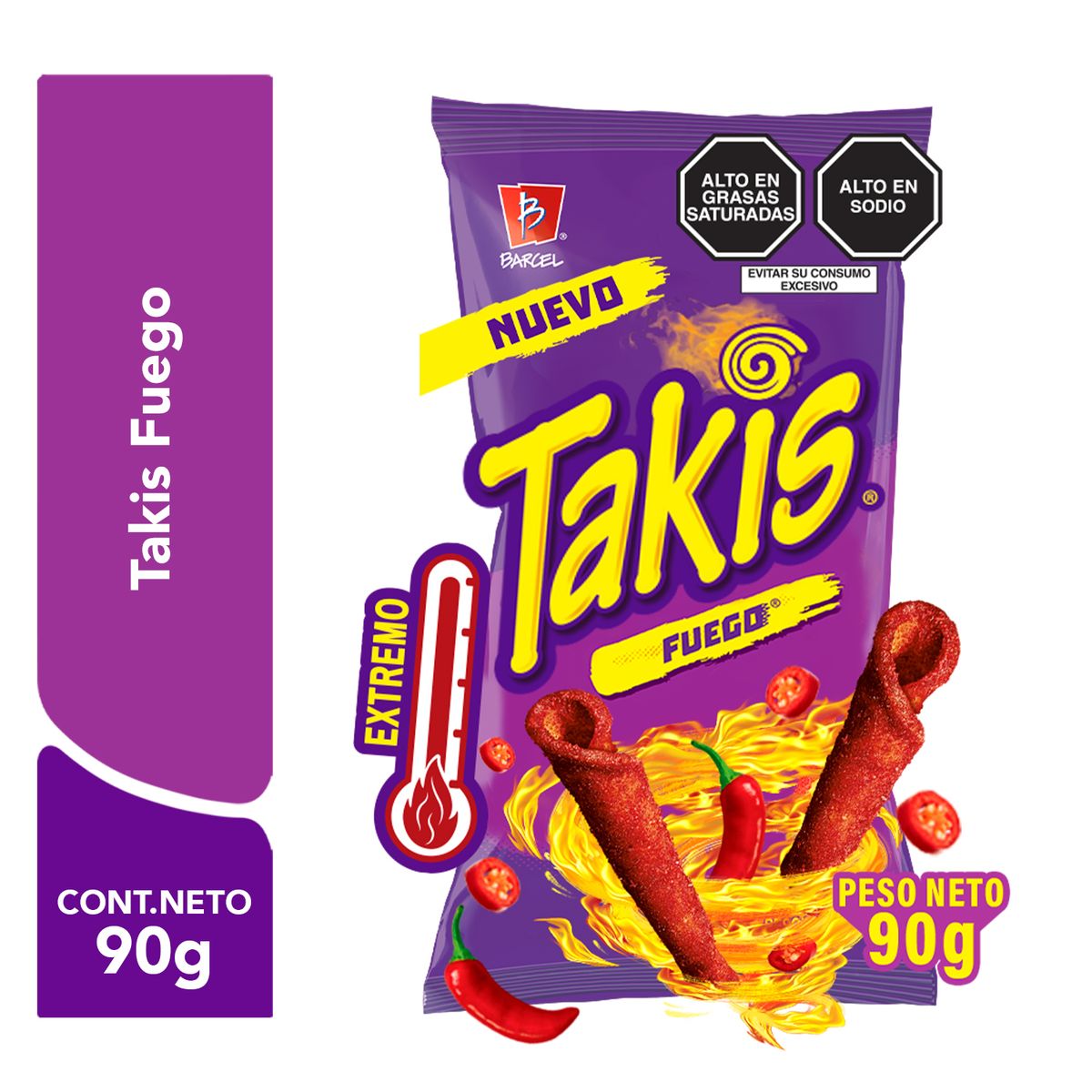 BARCEL - Takis Fuego Bolsa 90 g