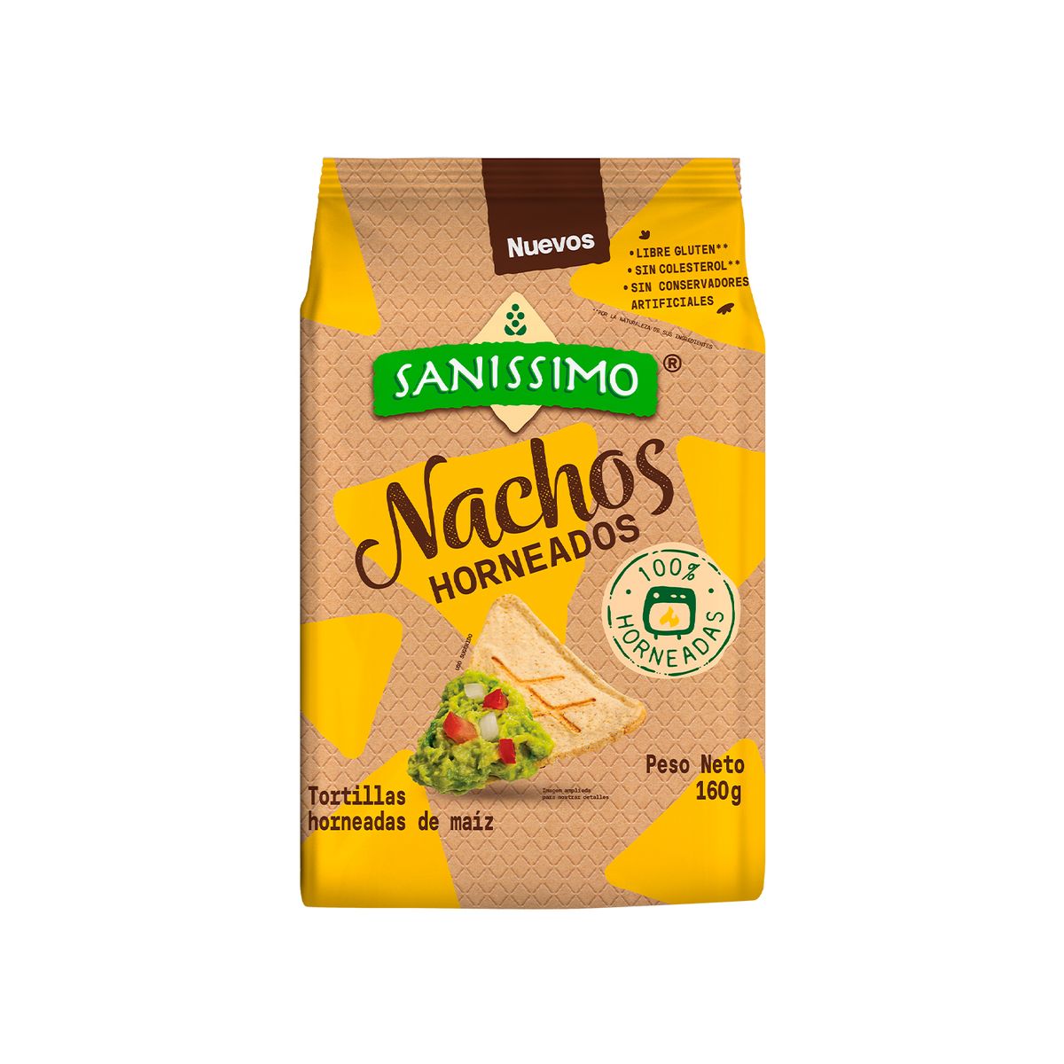 SANISSIMO - Nachos Sanissimo Clásico Bolsa 160 g