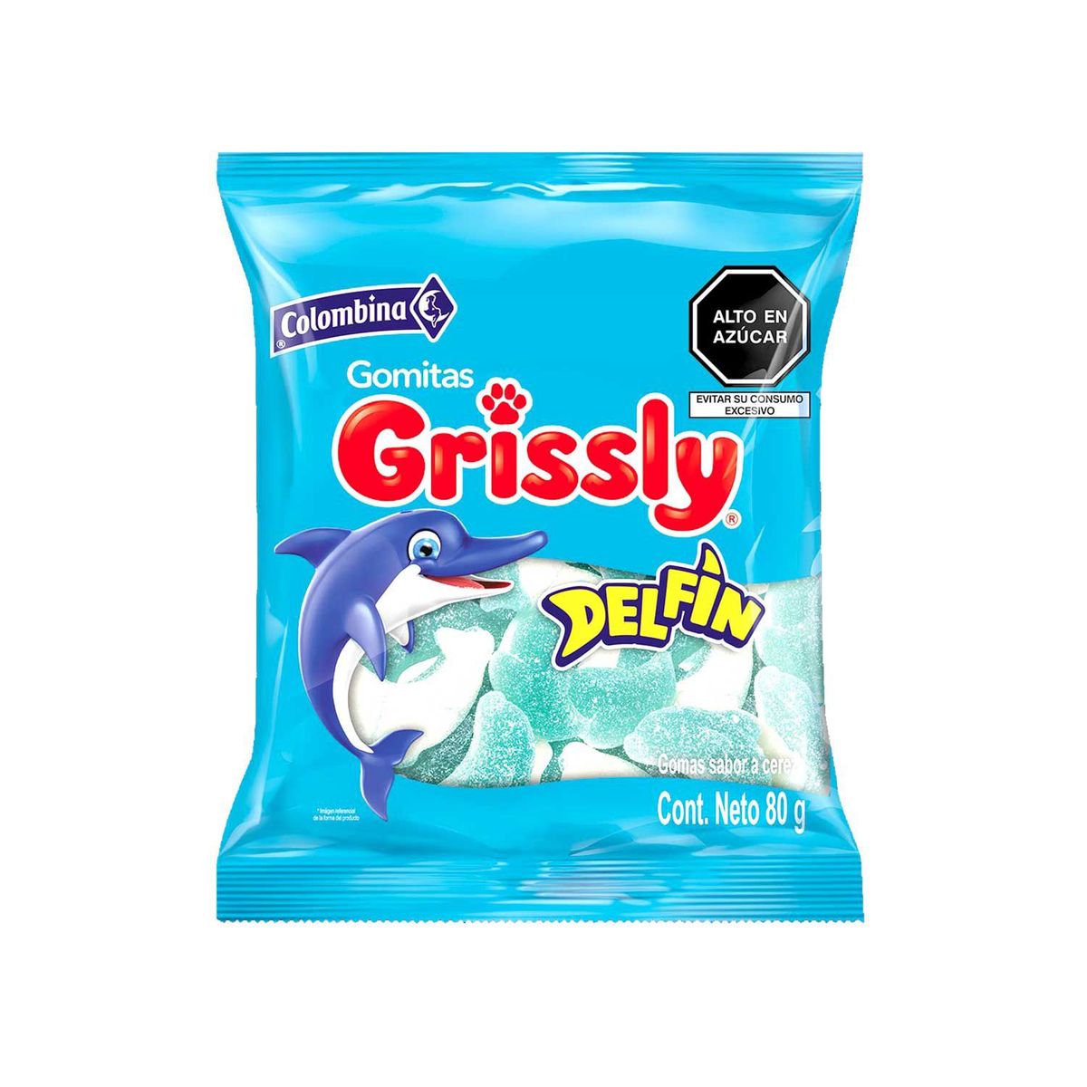 GRISSLY - Gomitas Grissly Delfín Bolsa 80 g