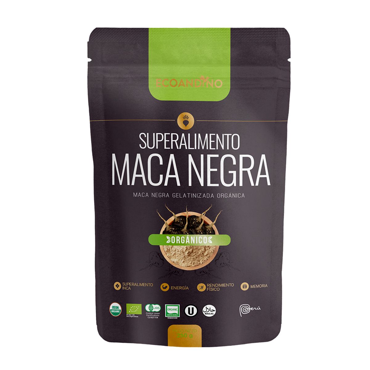 ECOANDINO - Maca Negra Ecoandino Gelatinizada Envase 250 g