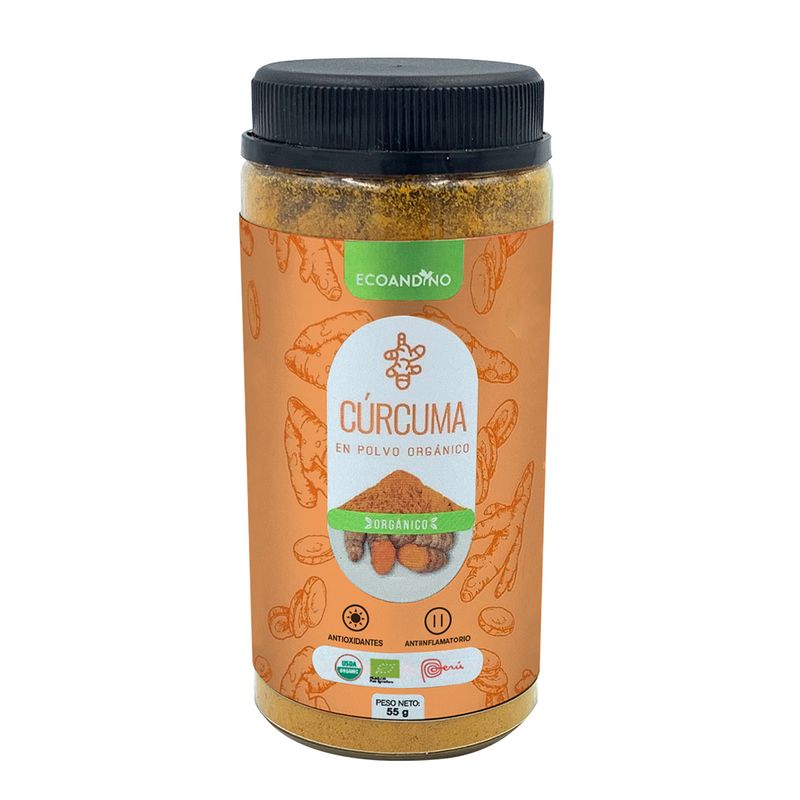 ECOANDINO - Cúrcuma en Polvo Ecoandino Envase 55 g