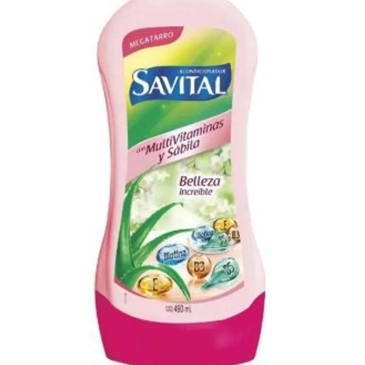 SAVITAL - Acondicionador Savital Multivitaminas Sábila Botella 490 mL