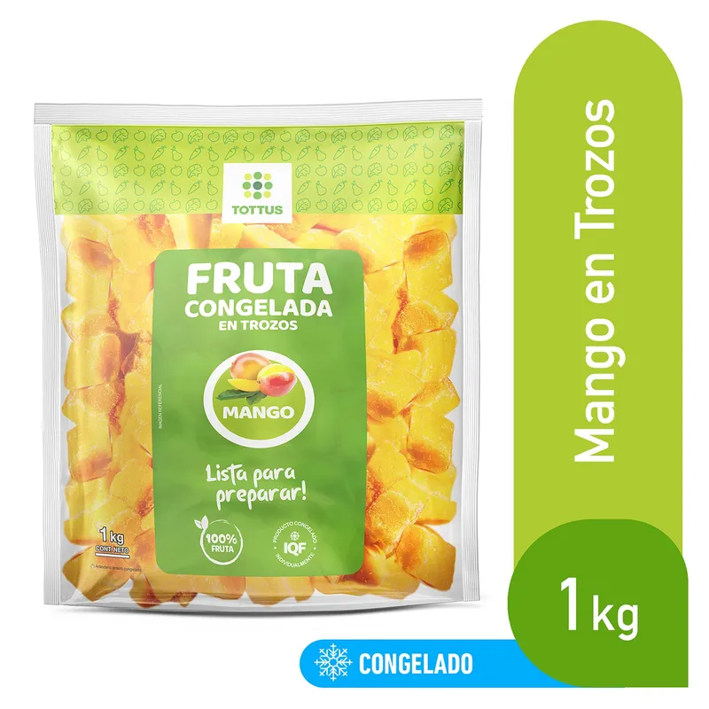 TOTTUS - Mango Congelado en Trozos Tottus Bolsa 1 Kg
