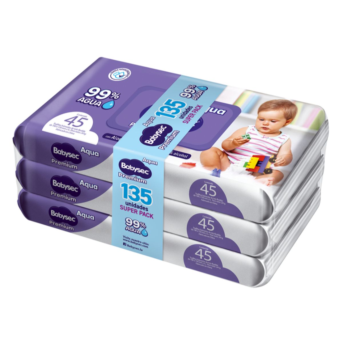 BABYSEC - Toallitas Húmedas Babysec Premium Empaque 145 Und