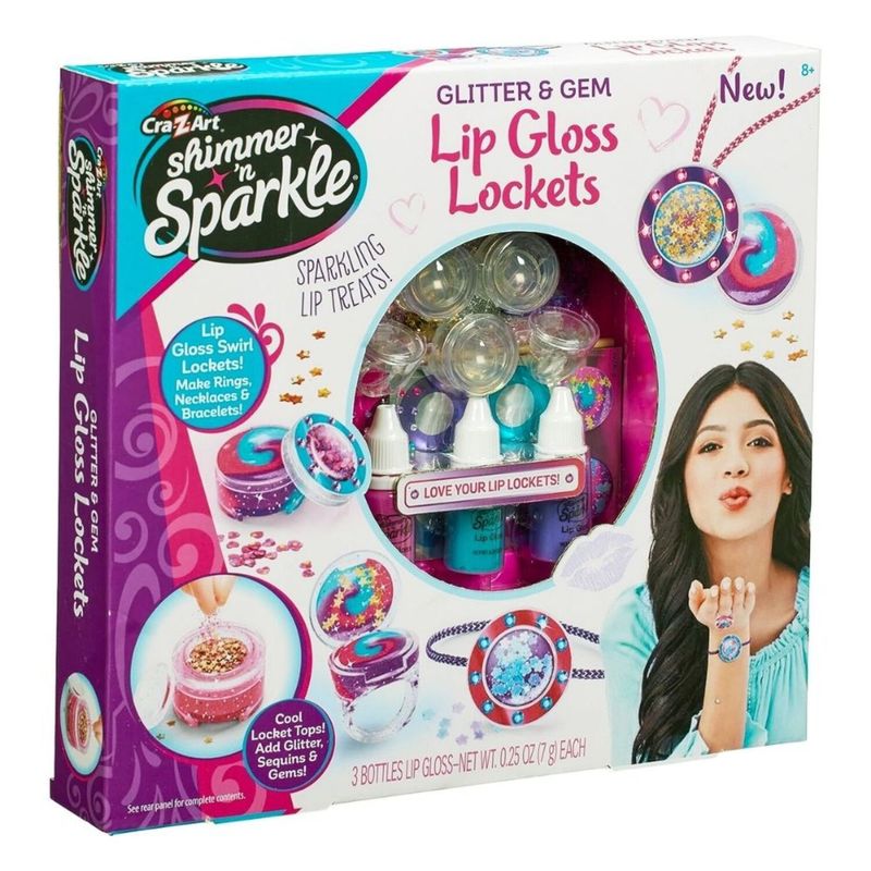 CRA Z ART - Cra Z Art Glitter  Gem Lip Lockets