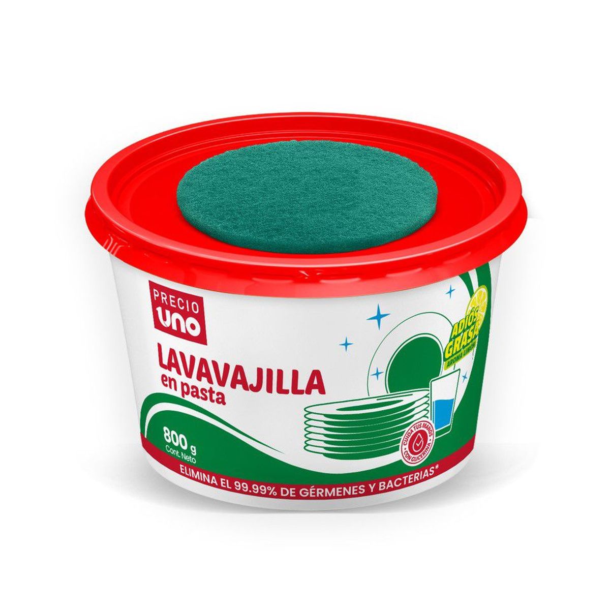 PRECIO UNO - Lavavajilla en Pasta Precio Uno Envase 800 g