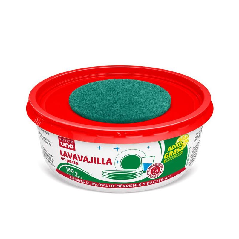 PRECIO UNO - Lavavajilla Pasta Precio Uno Envase 180 g