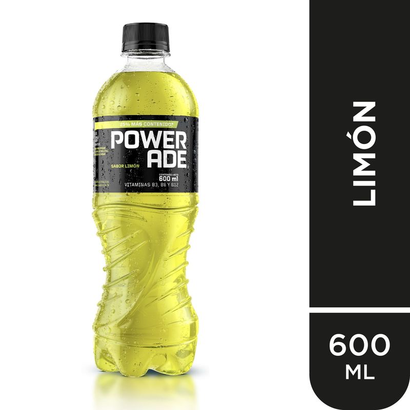  - Bebida Rehidratante Powerade Limón Botella 600 mL