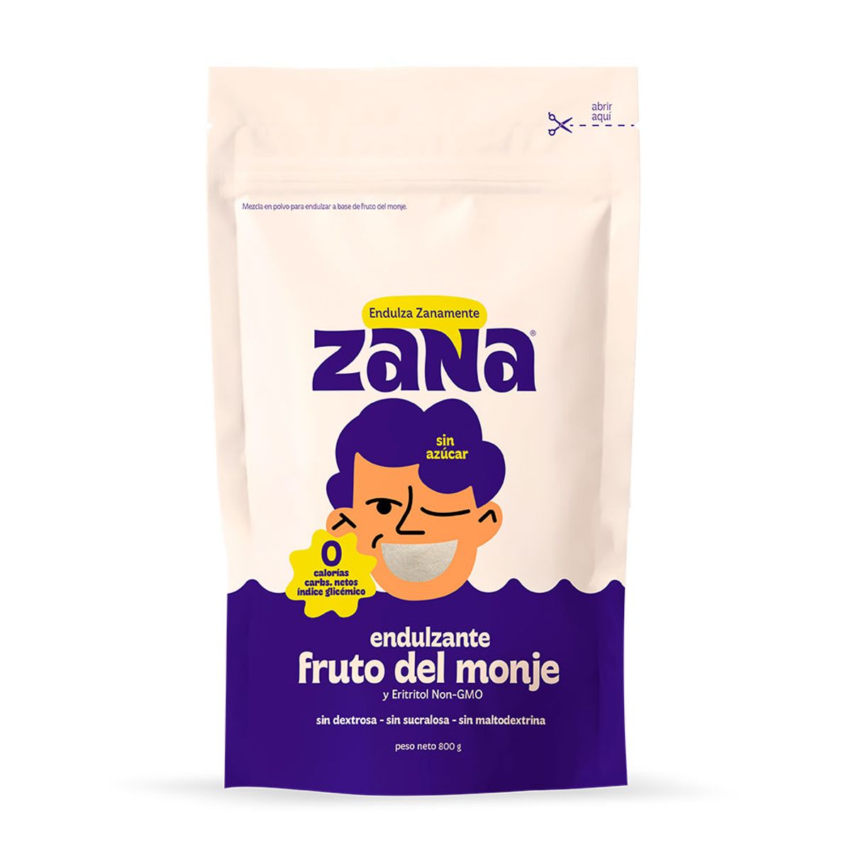 ZANA - Endulzante Fruto del Monje Zana Doypack 800 g