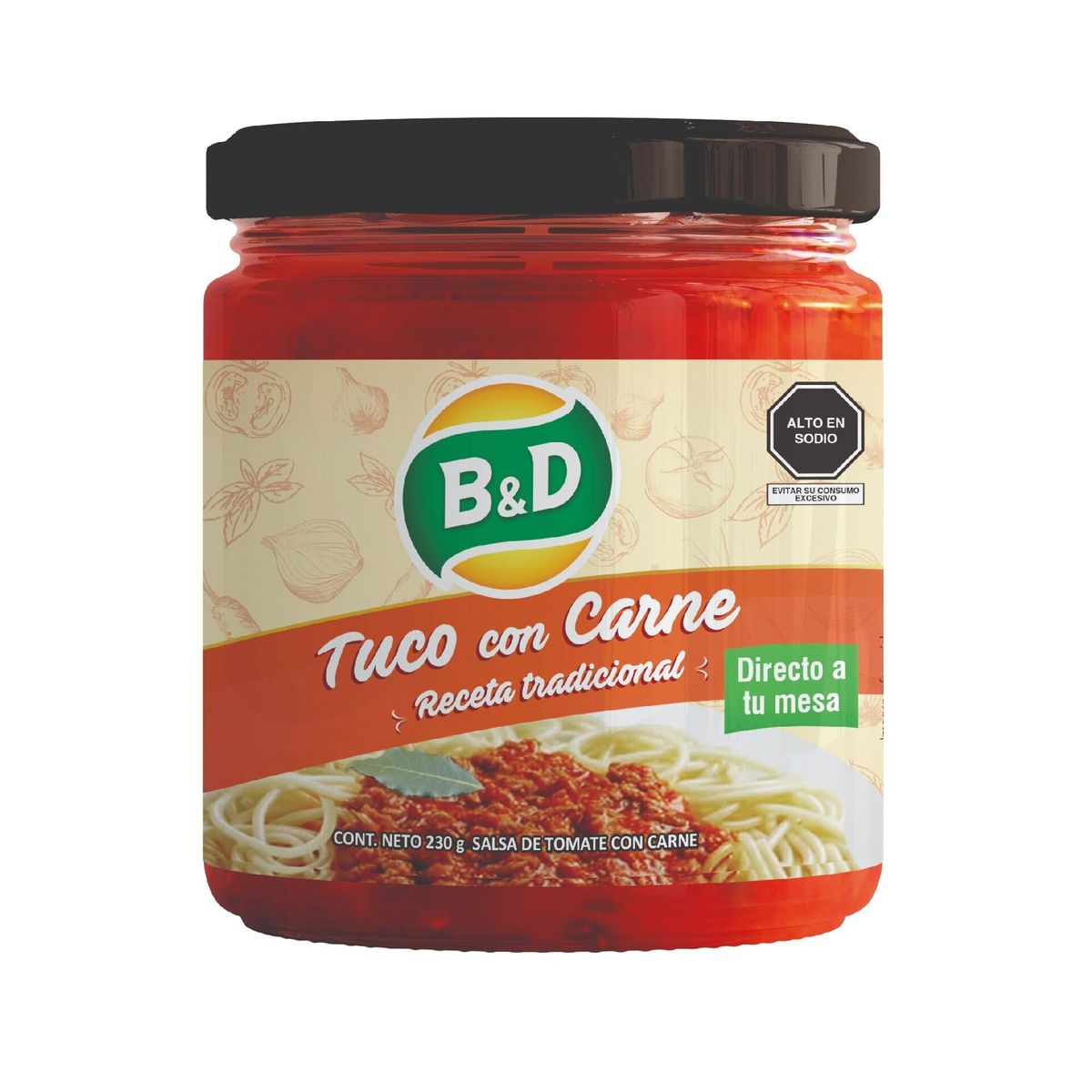 B&D - Tuco Con Carne Frasco B&D 230 g