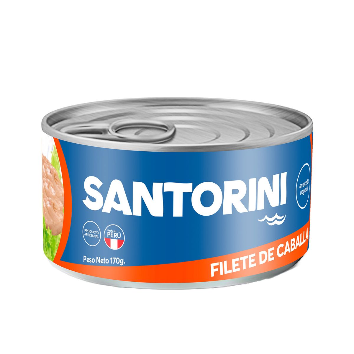 SANTORINI - Filete de Caballa Santorini en Aceite Vegetal Lata 170 g