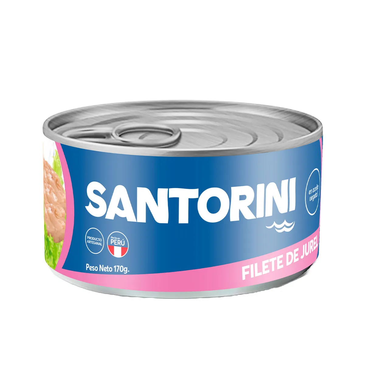 SANTORINI - Filete de Jurel Santorini en Aceite Vegetal Lata 170 g
