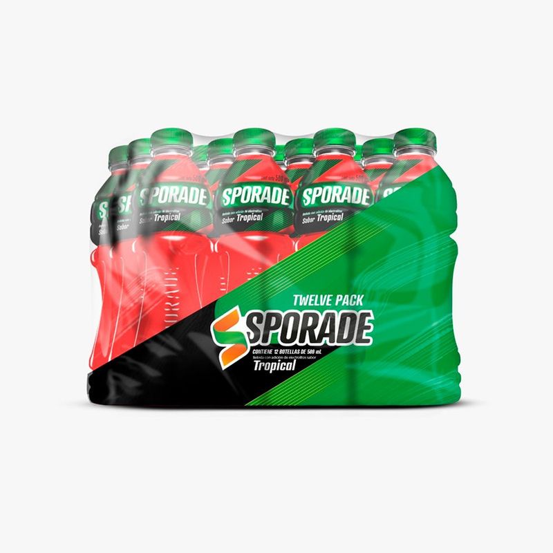 SPORADE - 12 Pack Rehidratante Sporade Tropical 500 mL