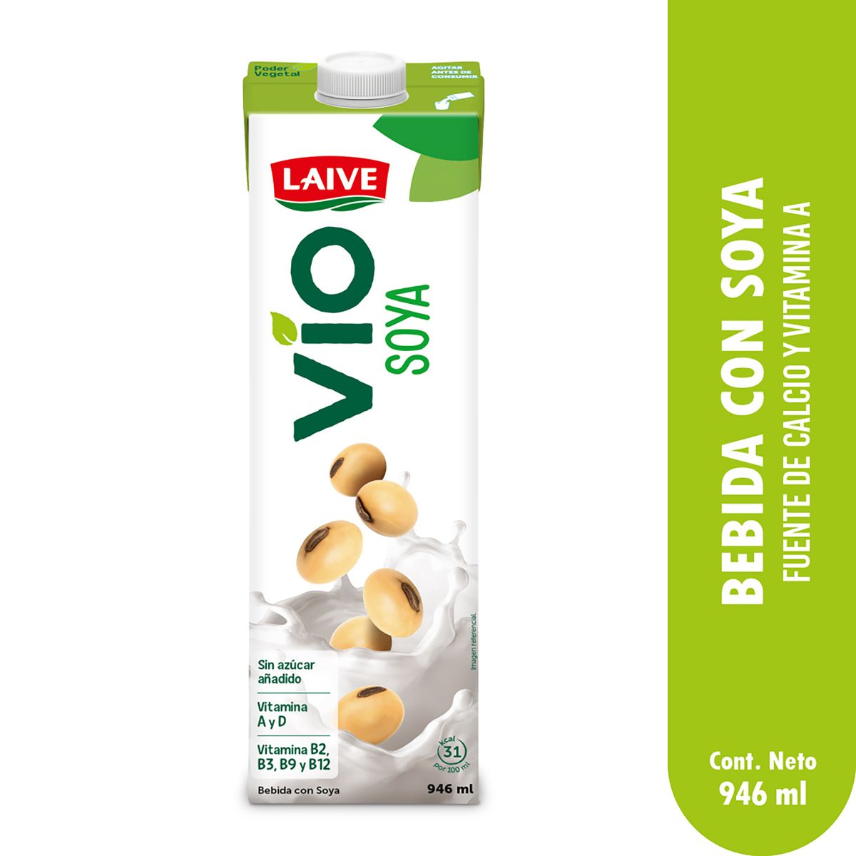 LAIVE - Bebida de Soya Laive Caja 946 mL