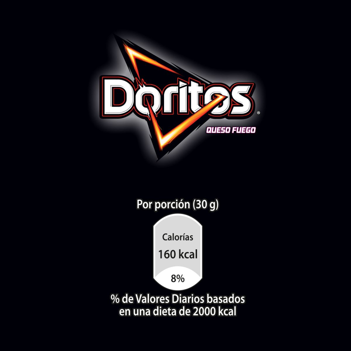 DORITOS - Tortilla Chips Doritos Queso Fuego Bolsa 190 g