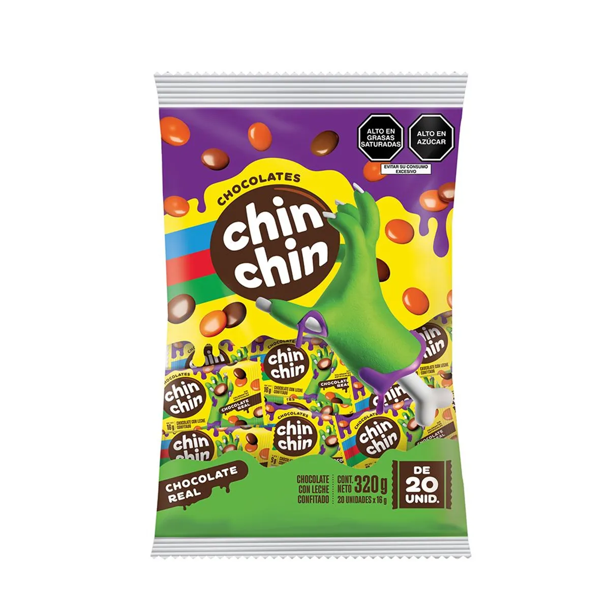 CHIN CHIN - Chin Chin Halloween 20 Unidades 320 gr