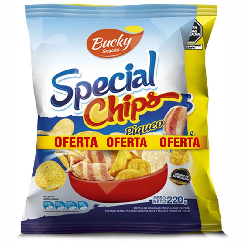BUCKY SNACKS - Bucky Pack Papi Chips Y Special Chips 400 g