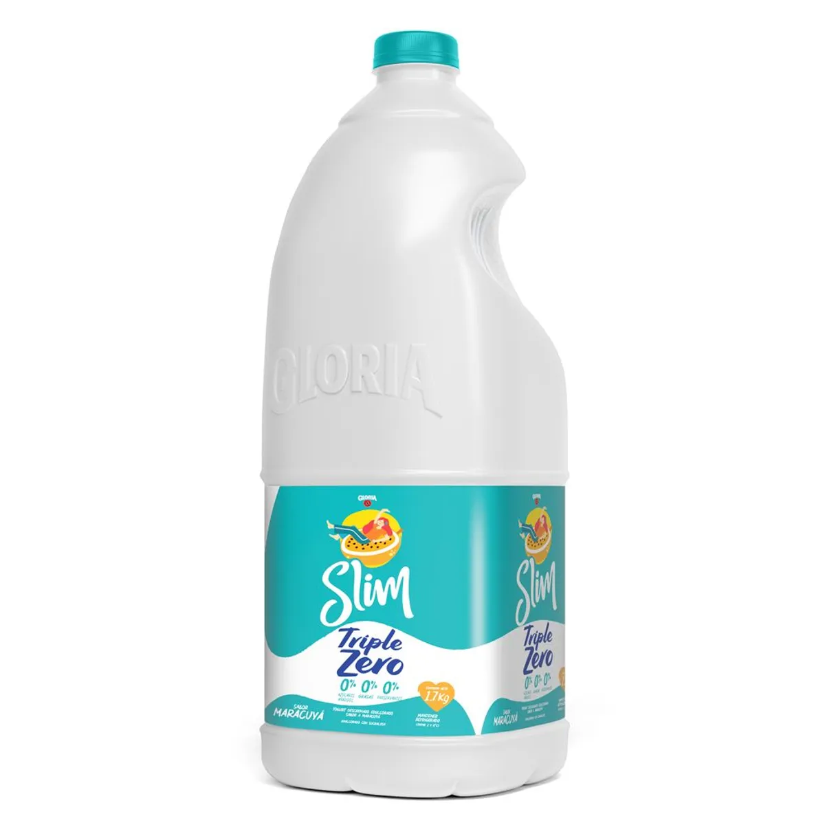 GLORIA - Yogurt Gloria Triple Zero Maracuyá Botella 1.7 Kg